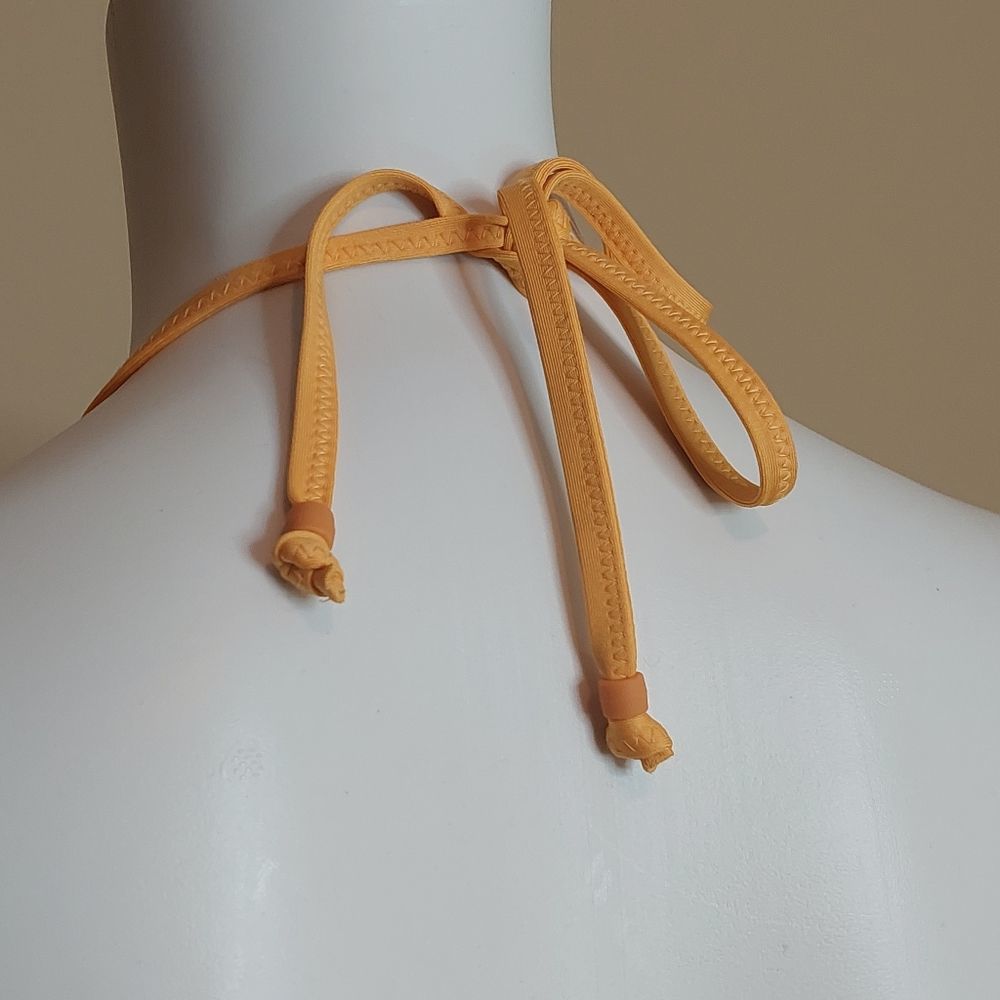 J. Crew Golden Yellow Triangle String Bikini Swim… - image 2